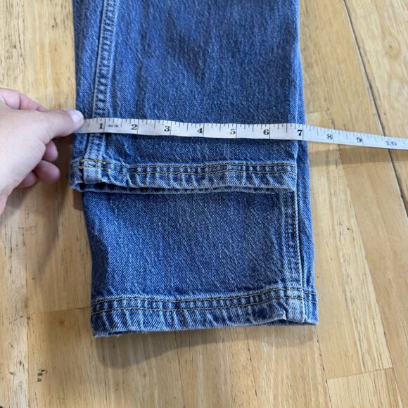 Anthropologie Pilcro The Wanderer Mid-Rise Relaxed Jeans Utility Cargo Size 28 - Picture 12 of 13